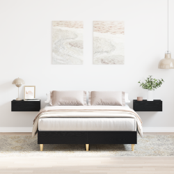120x190 cm-es fekete tölgy ágykeret műanyagból