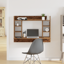 Falra szerelhető íróasztal mesteri fa 105x48x75 cm mérnöki fa