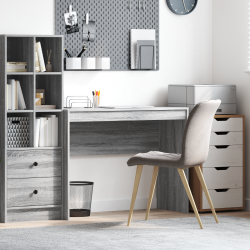 Számítógépasztal szürke sonoma mdf 100 x 40 x 76 cm egyszerű