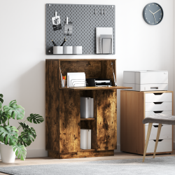 Füstölt tölgy íróasztal füstölt tölgy szerelt fa szabványos