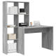 Asztal polcokkal tárolóval szürke sonoma 138.5 x 55 x 143 cm faanyag Asztal polcokkal tárolóval szürke sonoma 138.5 x 55 x 143 cm faanyag