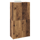 Irodai szekrény polcokkal tárolóval ajtóval öreg fa 60 x 32 x 115 cm faanyag