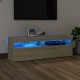 Sonoma-tölgy színű tv-szekrény led-lámpákkal 120 x 35 x 40 cm Sonoma-tölgy színű tv-szekrény led-lámpákkal 120 x 35 x 40 cm
