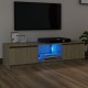 Sonoma tölgy színű tv-szekrény led-lámpákkal 140 x 40 x 35,5 cm Sonoma tölgy színű tv-szekrény led-lámpákkal 140 x 40 x 35,5 cm