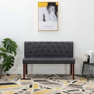 Szürke művelúr pad 120 cm