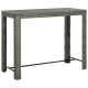 Szürke polyrattan kerti bárasztal 140,5 x 60,5 x 110,5 cm Szürke polyrattan kerti bárasztal 140,5 x 60,5 x 110,5 cm