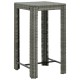 Szürke polyrattan kerti bárasztal 60,5 x 60,5 x 110,5 cm Szürke polyrattan kerti bárasztal 60,5 x 60,5 x 110,5 cm