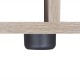 Tölgyszínű lépcsős polc 142 cm