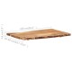 Tömör akácfa asztallap 100 x (50-60) x 3,8 cm Tömör akácfa asztallap 100 x (50-60) x 3,8 cm