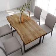 Tömör akácfa étkezőasztal 160 x 80 x 76 cm