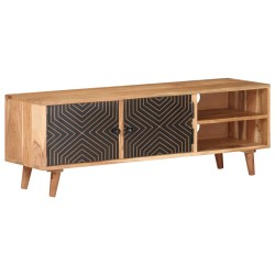 Tömör akácfa tv-szekrény 115 x 30 x 39 cm