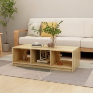 Tömör fenyőfa dohányzóasztal 110 x 50 x 34 cm