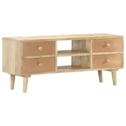Tömör mangófa tv-szekrény 110 x 30 x 45 cm