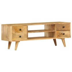 Tömör mangófa tv-szekrény 110 x 35 x 40 cm