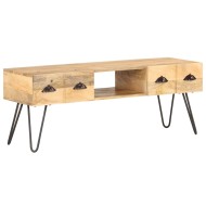 Tömör mangófa tv-szekrény 120 x 35 x 45 cm