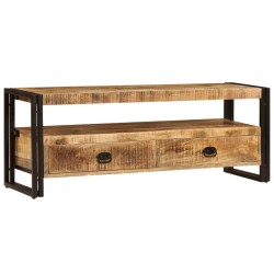 Tömör mangófa tv-szekrény 120 x 35 x 45 cm