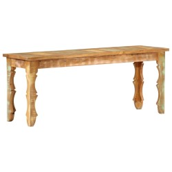 Tömör újrahasznosított fapad 110 x 35 x 45 cm