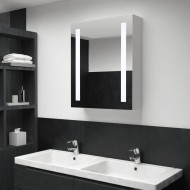 Tükrös fürdőszobaszekrény led világítással 50 x 13 x 70 cm