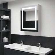 Tükrös fürdőszobaszekrény led világítással 50 x 13 x 70 cm