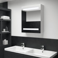 Tükrös fürdőszobaszekrény led világítással 50 x 13,5 x 60 cm