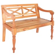 Világosbarna tömör mahagóni batavia pad 98 cm