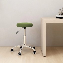 Világoszöld bársony forgó irodaszék