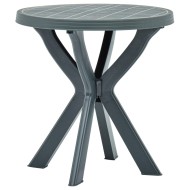 Zöld műanyag bisztróasztal ø70 cm