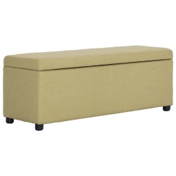 Zöld poliészter pad tárolórekesszel 116 cm