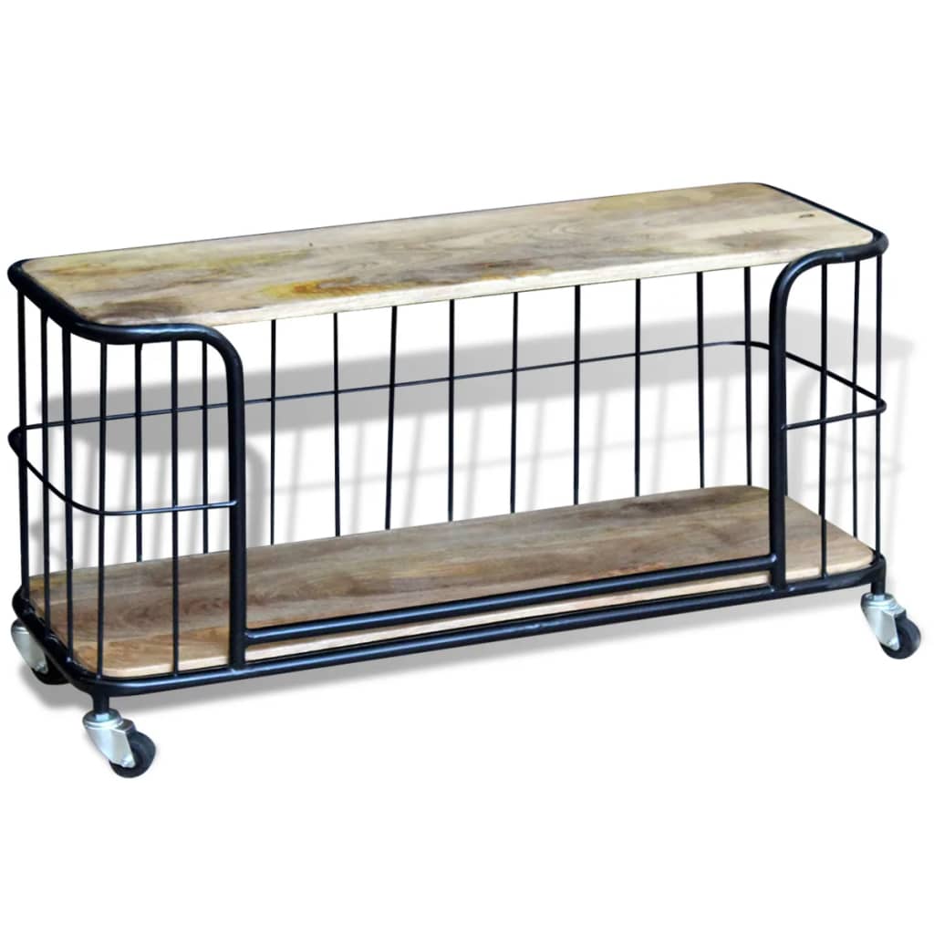 100x40x45 cm tömör mangófa tv szekrény