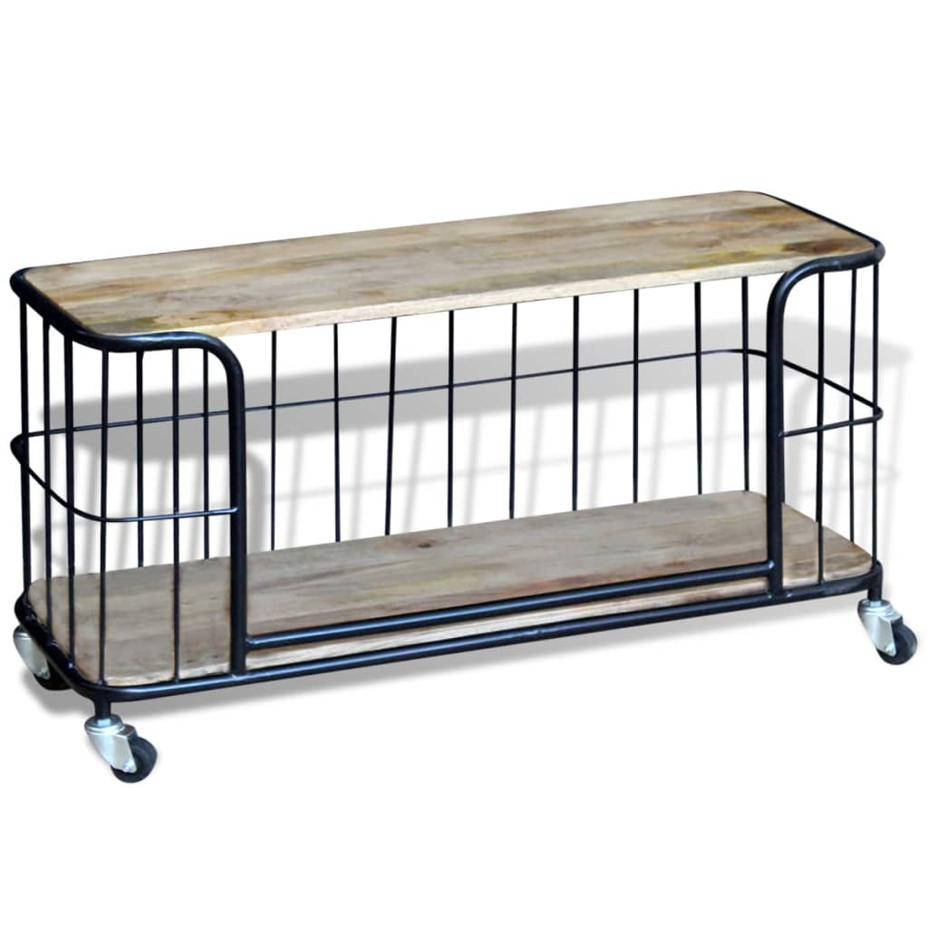 100x40x45 cm tömör mangófa tv szekrény