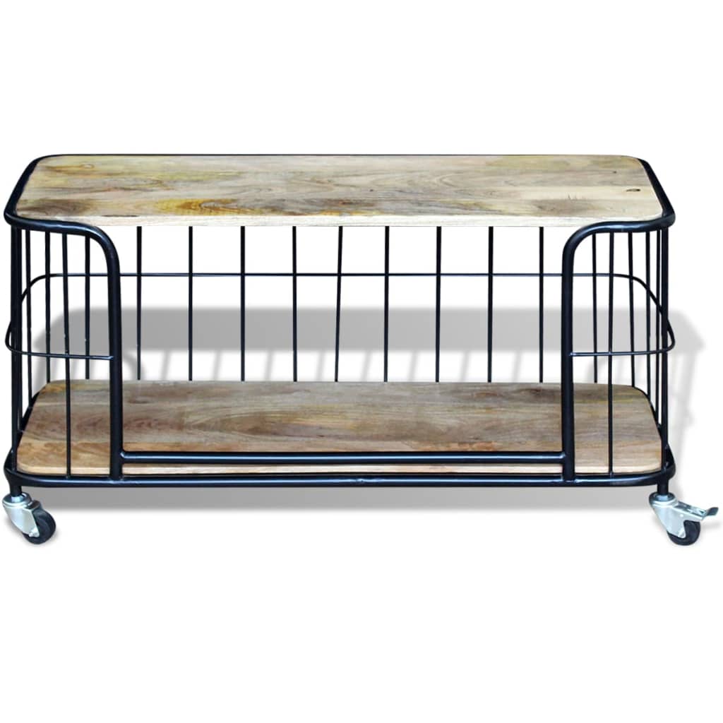 100x40x45 cm tömör mangófa tv szekrény