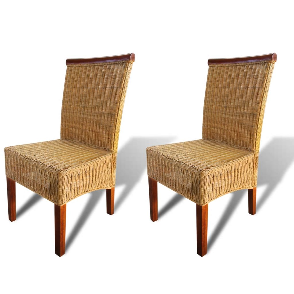 2 db barna természetes rattan étkezőszék 2 db barna természetes rattan étkezőszék