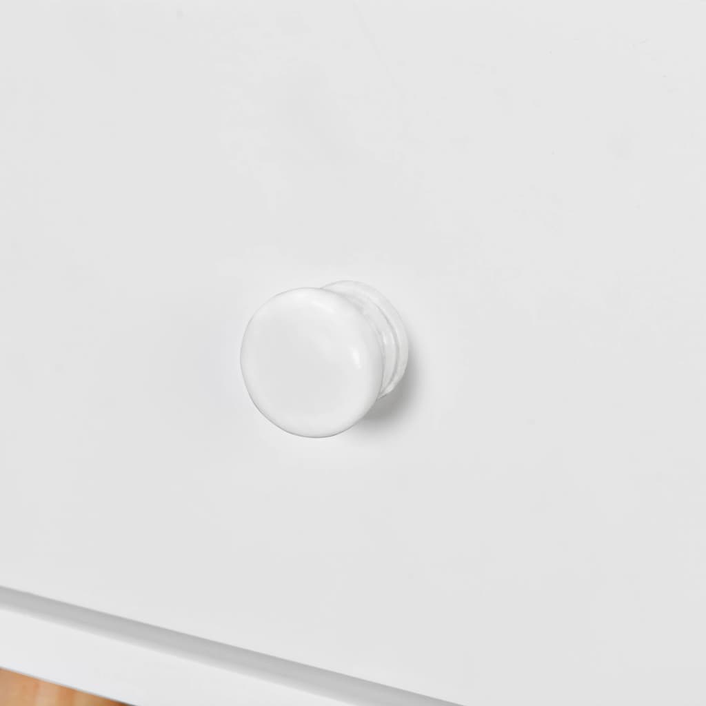 2 db fehér, tömör fenyőfa éjjeliszekrény 40 x 30 x 61 cm