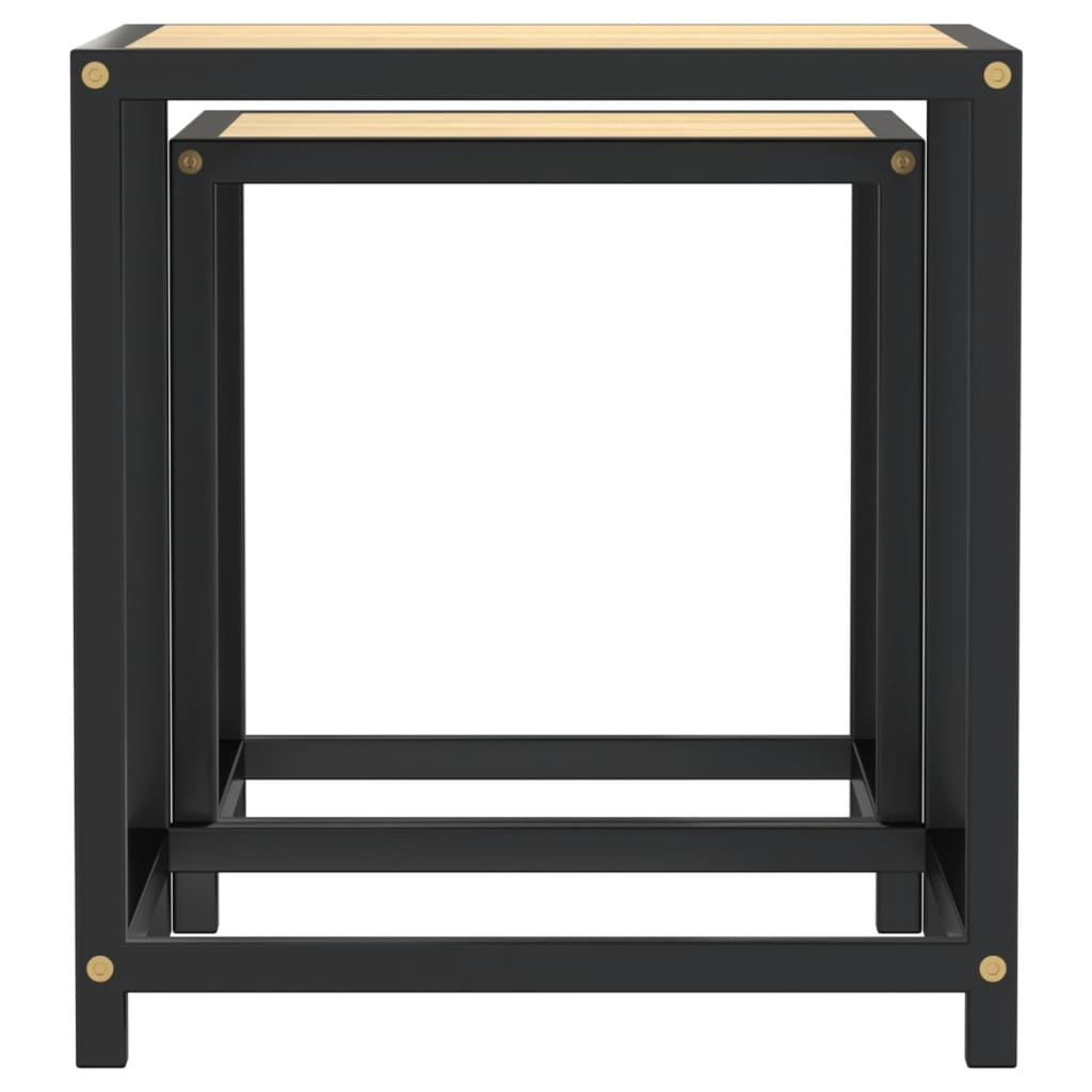 2 db sonoma-tölgyszínű mdf dohányzóasztal