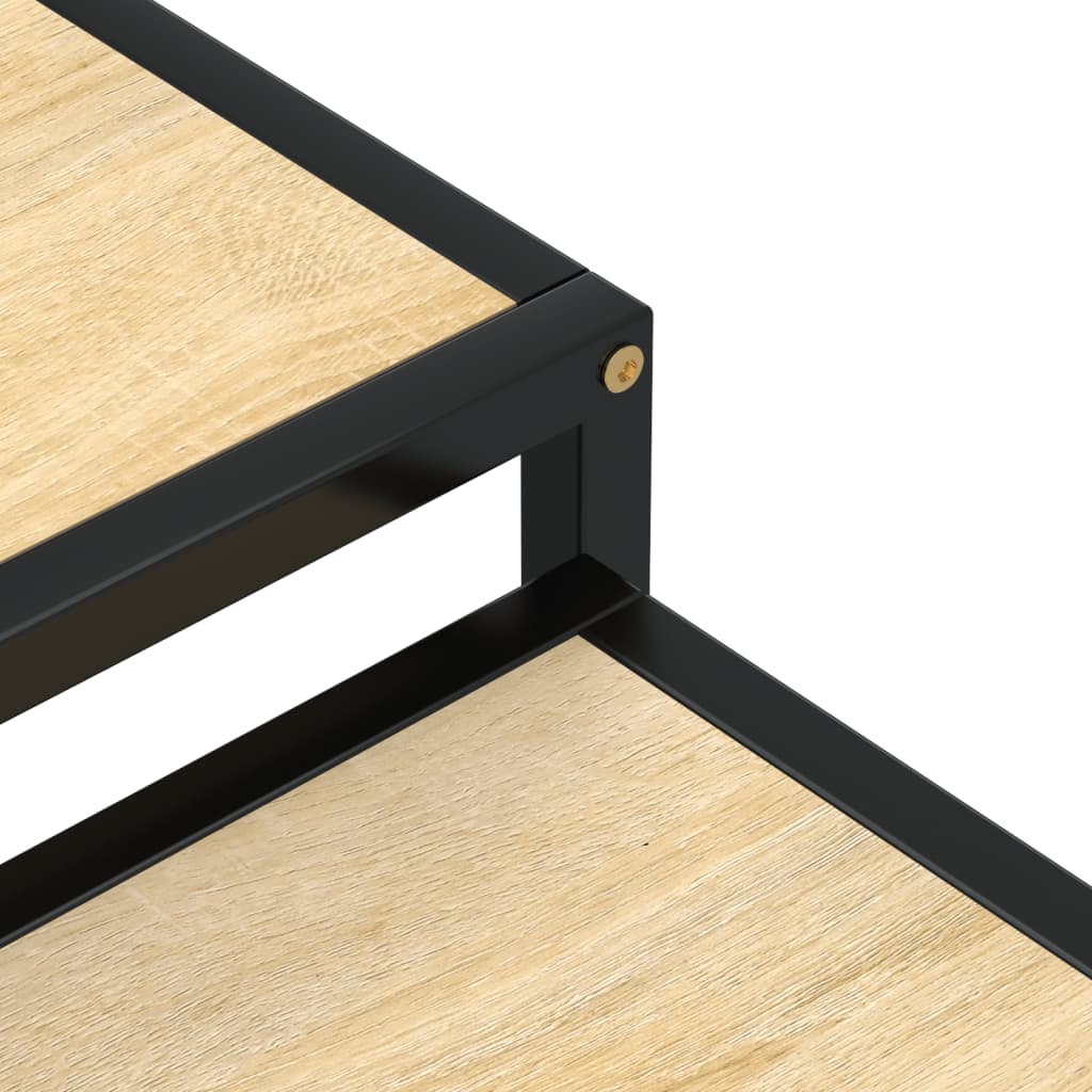 2 db sonoma-tölgyszínű mdf dohányzóasztal