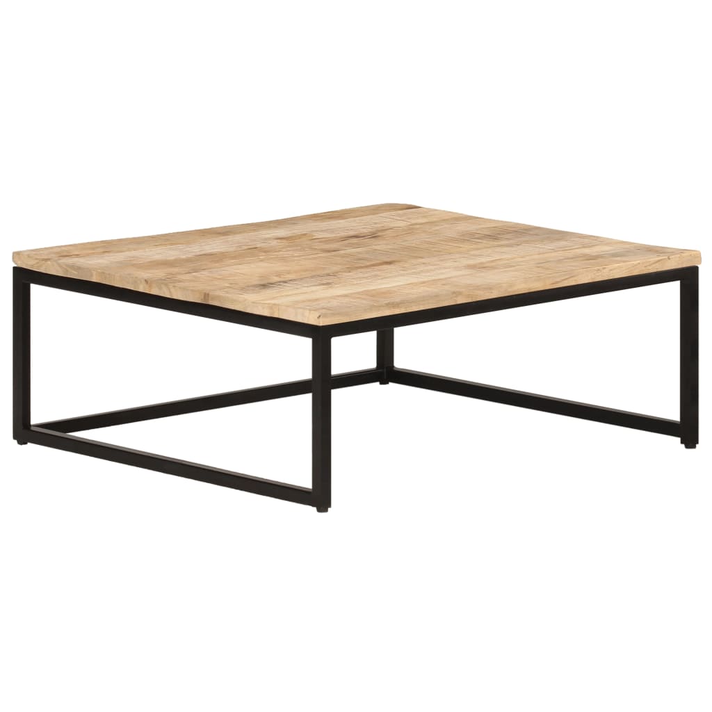 2 db tömör mangófa egymásba helyezhető dohányzóasztal