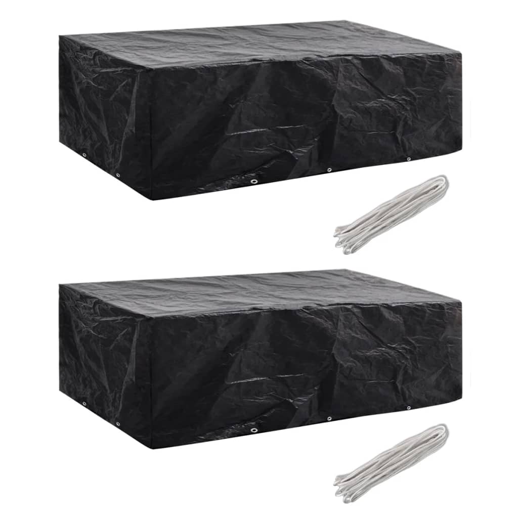 2 db védőhuzat 8 személyes polyrattan szetthez 300 x 140 cm