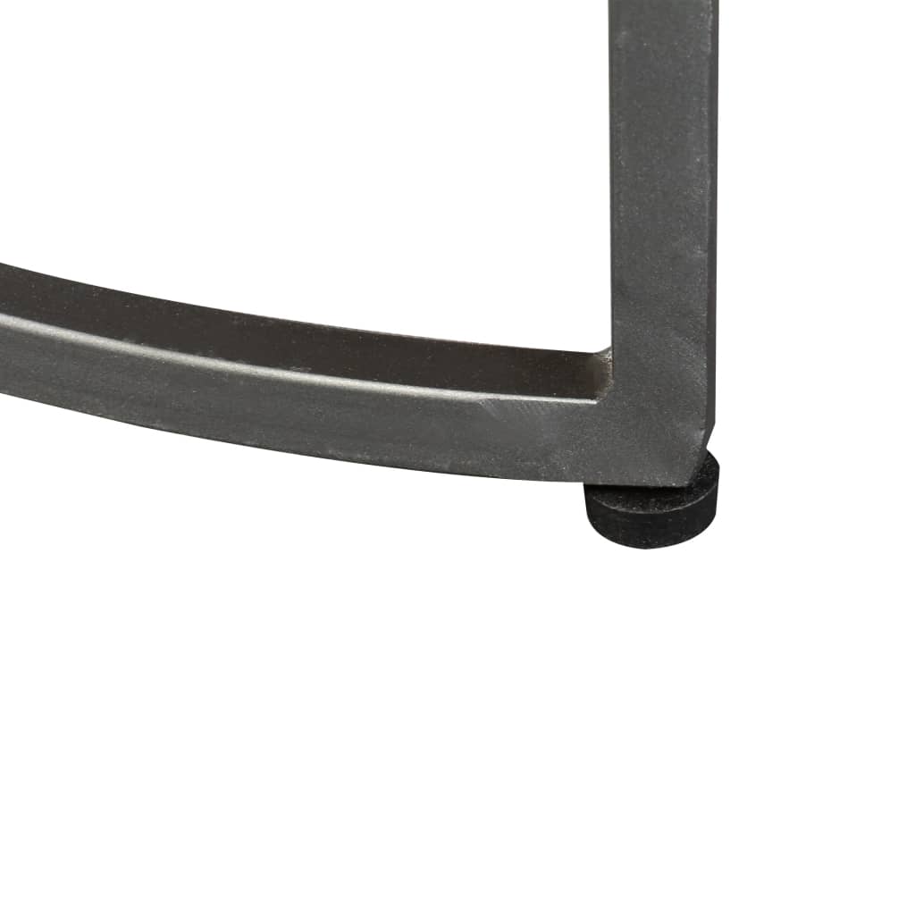 2-részes tömör mangófa kis asztal szett