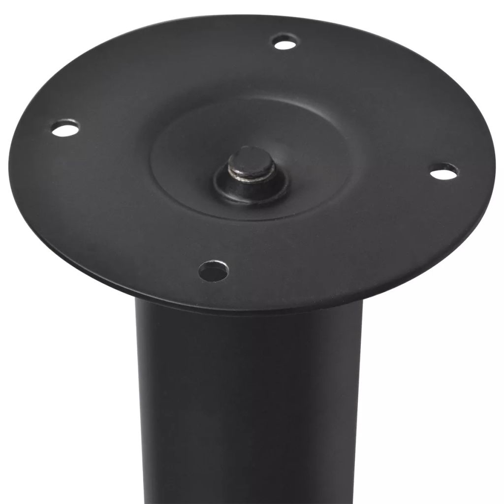 2 teleszkópos asztalláb 710 mm - 1100 mm fekete