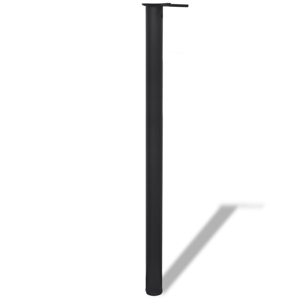242141 4 height adjustable table legs black 1100 mm