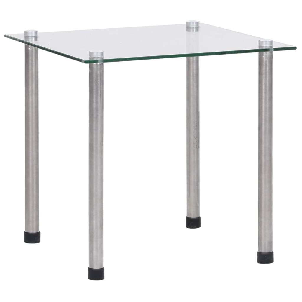 3 db egymásba tolható átlátszó edzett üveg asztal