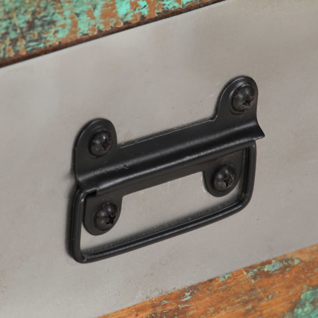 3-fiókos újrahasznosított fa dohányzóasztal 100 x 50 x 35 cm