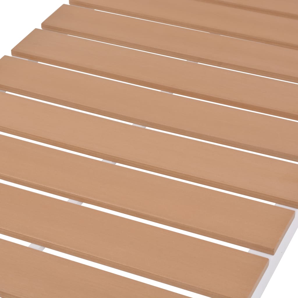 Barna alumínium és wpc napozóágy