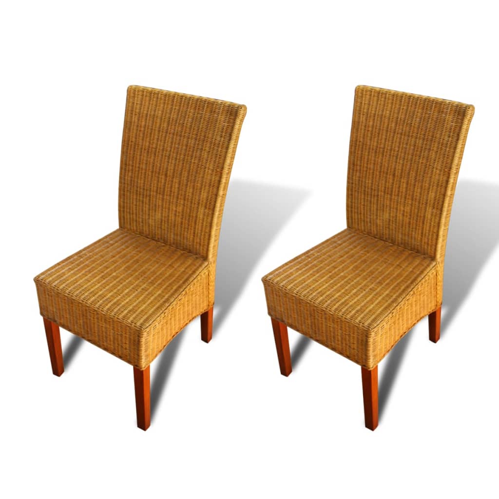 2 db barna természetes rattan étkezőszék 2 db barna természetes rattan étkezőszék