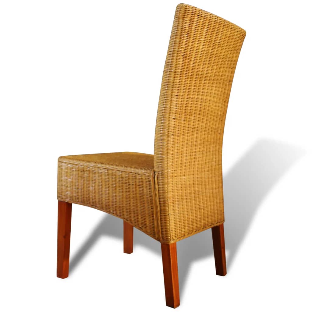 2 db barna természetes rattan étkezőszék 2 db barna természetes rattan étkezőszék