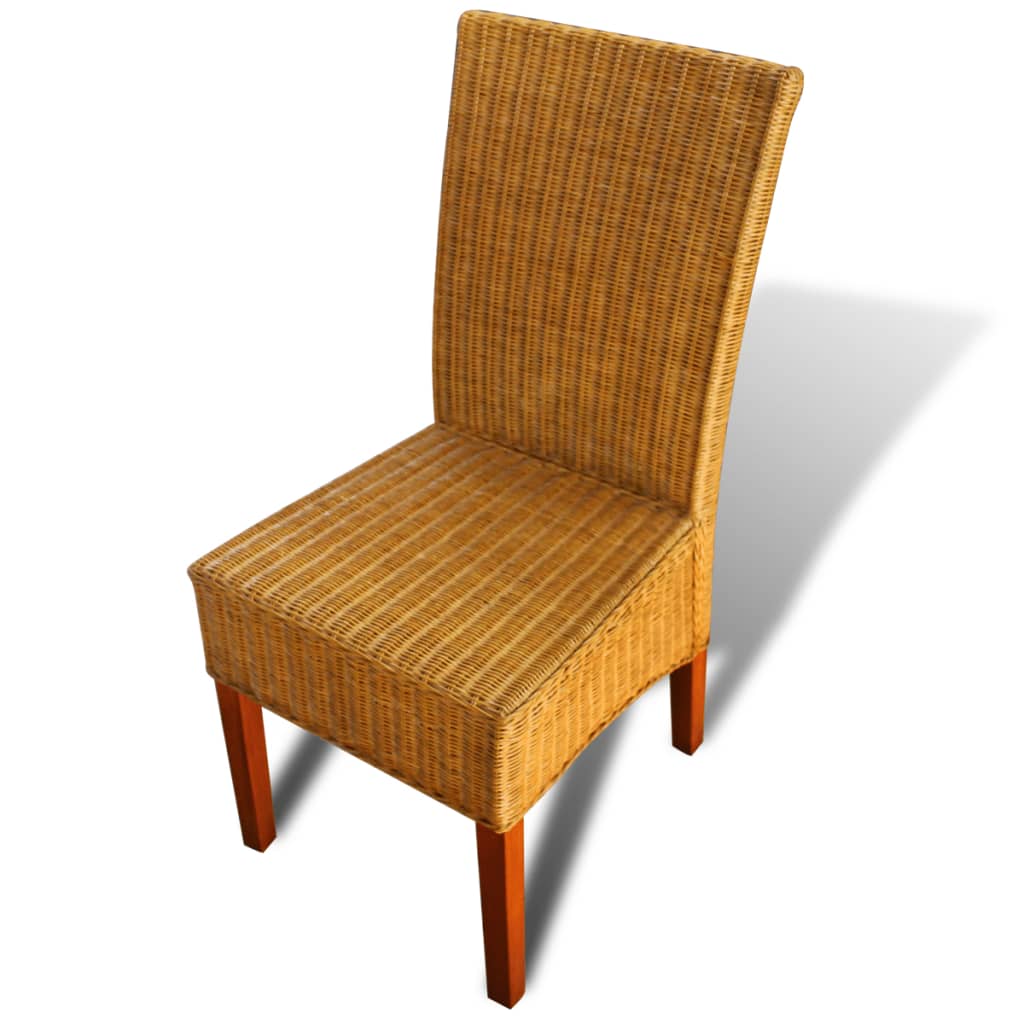 2 db barna természetes rattan étkezőszék 2 db barna természetes rattan étkezőszék