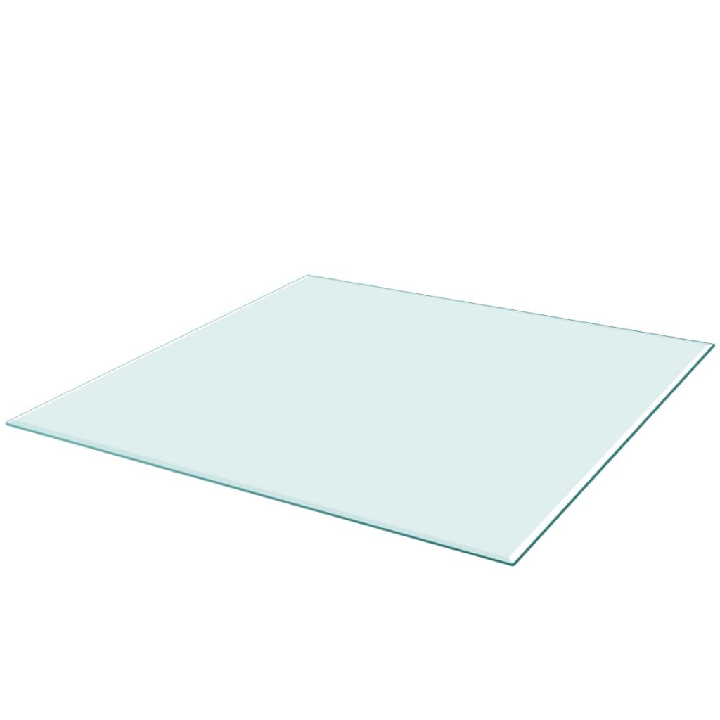 Edzett üveg asztallap négyszögletes 700x700 mm