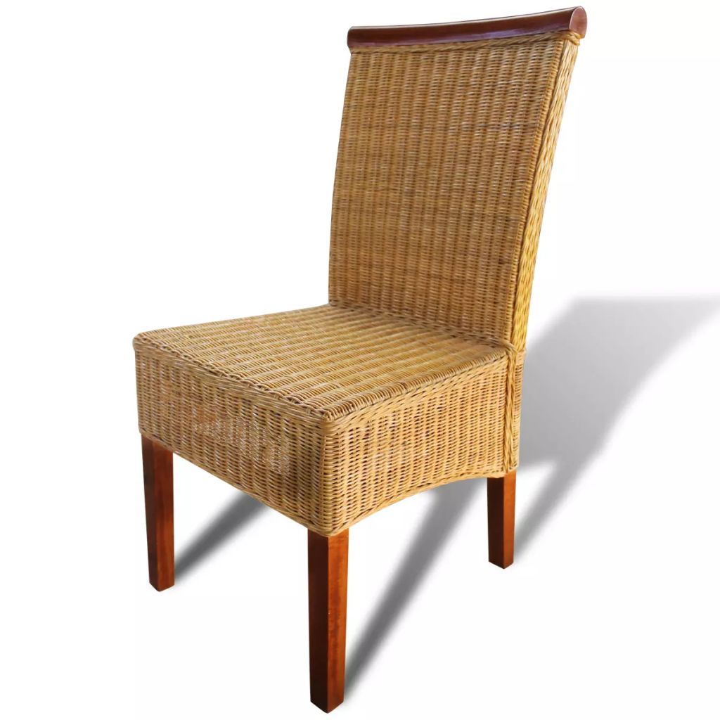 6 db barna természetes rattan étkezőszék 6 db barna természetes rattan étkezőszék
