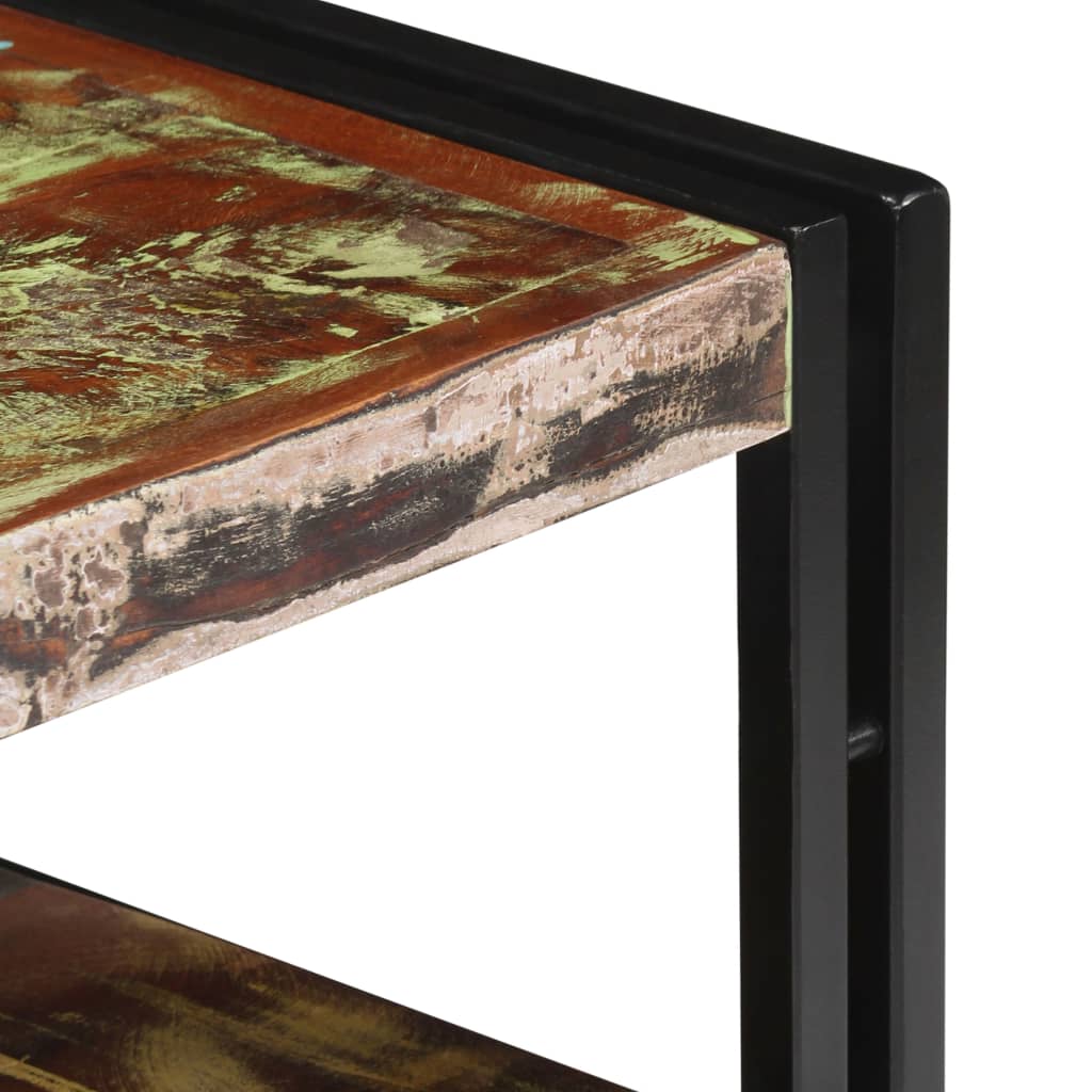 Tömör újrahasznosított fa tv-szekrény 120 x 30 x 40 cm