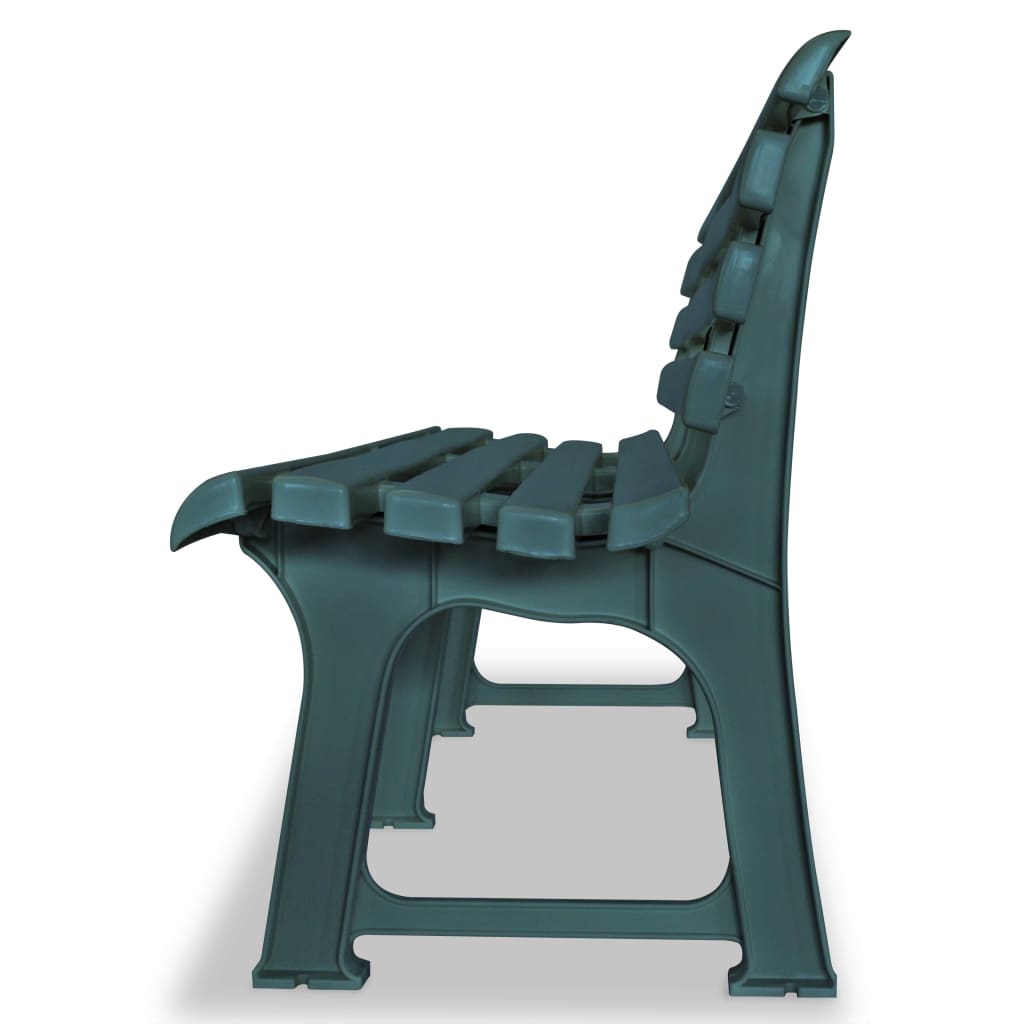 Zöld műanyag kerti pad 145,5 cm